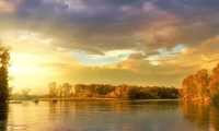 tramonto fiume