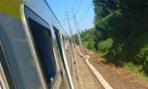 treno binario esterno linea