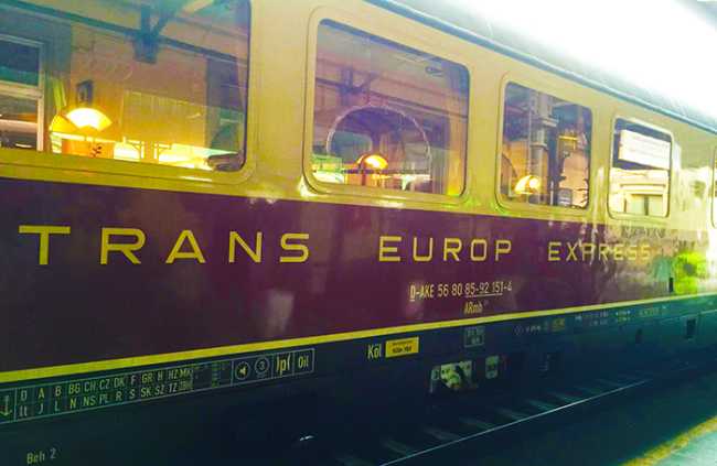treno vagone trans europe express