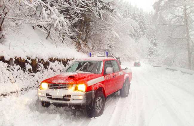 vigili fuoco neve