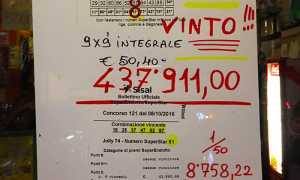 vincita superenalotto crevola