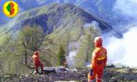 volontari aib vigezzo incendio fuoco sterpaglie