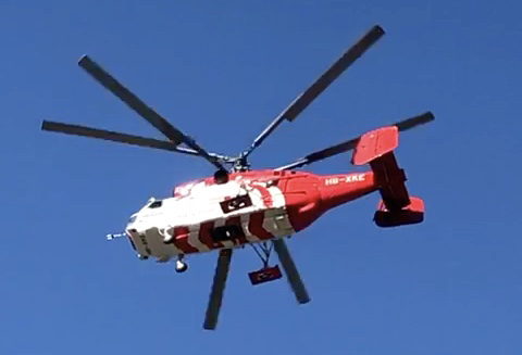 elicottero rosso
