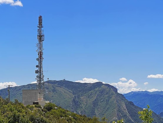 alpine maritime alps south of france transmission tower bowls receiver transmitter mountains rugged