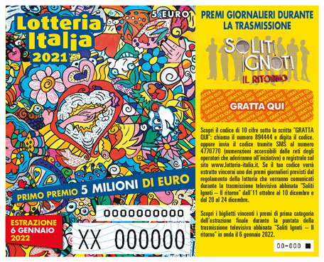 biglietto lotteria italia a