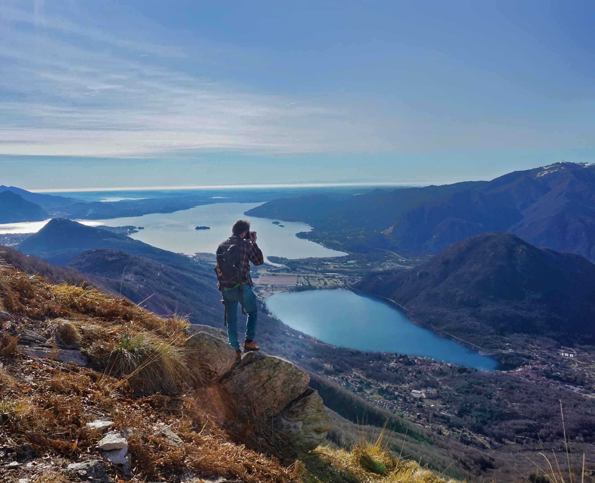 Dal Monte Faiè col Lago di Mergozzo e il Montorfano ph Mattia Moggio