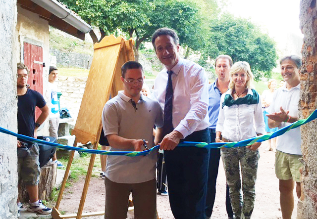 gusmeroli inaugurazione disabili