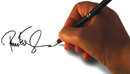 firma falsa