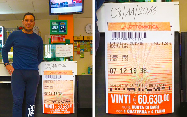 vincita colombo lotto