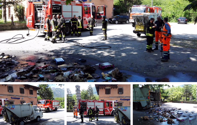 incendio rifiuti cuzzego premosello mix 18