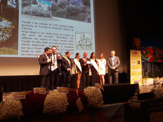Comuni fioriti premio Uncem Varallo 2