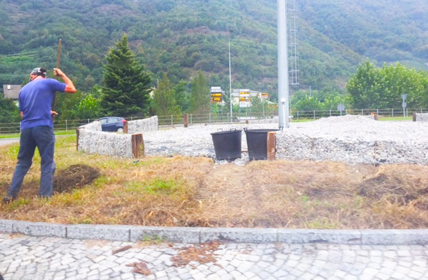 rotonda lavori villa operaio