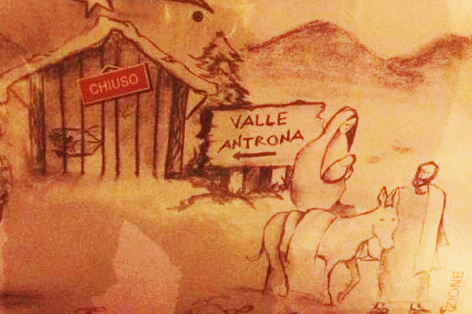 presepe migranti antrona chiuso