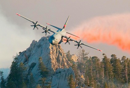 canadair incendio montagna