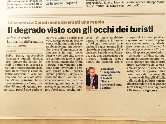 fabio basta gazzetta sud