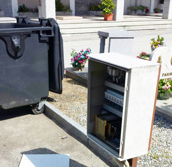 quadro elettrico cimitero domo
