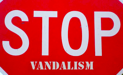 stop vandalismo