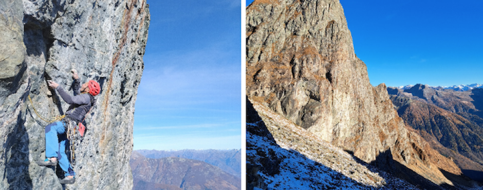 Tracciata una nuova via alpinistica sul Pizzo Fornalino, tra Bognanco e Antrona