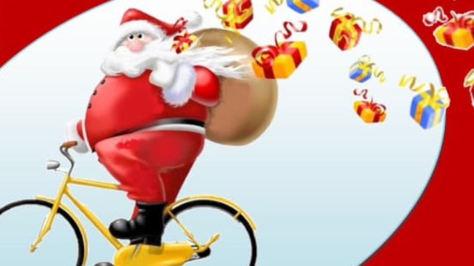 Domodossola: pedalando con Babbo Natale 