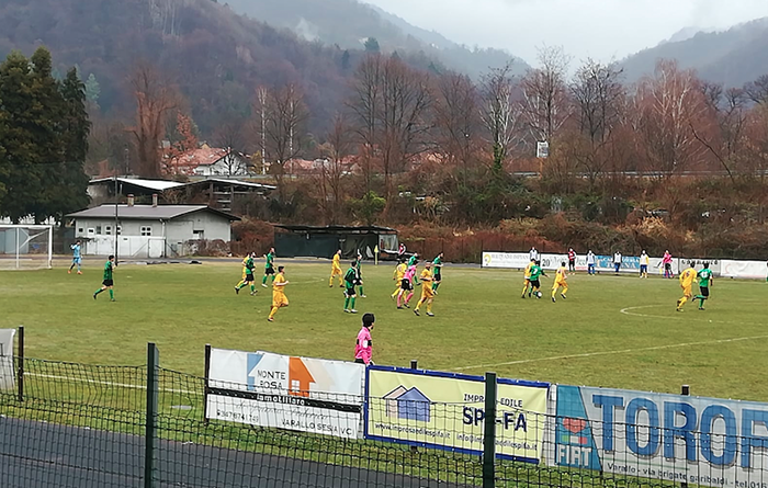 Il Piedimulera batte la Doufur per 1-0, decisivo il gol di Mainini su punizione