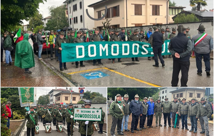 Sfilano gli Alpini ossolani al  94° Raduno nazionale di Udine. Foto