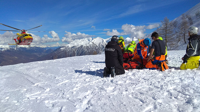 Un 48enne l’uomo salvato dall’infarto. Elitrasportato a Vercelli. I ringraziamenti a chi gli ha salvato la vita 