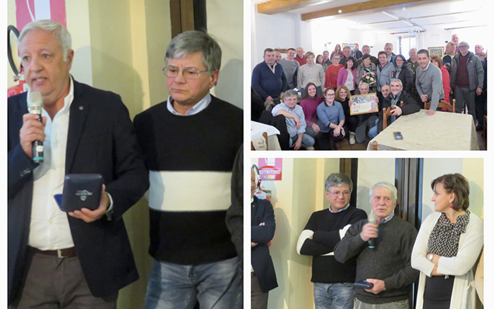 Luciano Pinarel della Pro Montecrestese premiato (unico del Vco) da Unpli Piemonte
