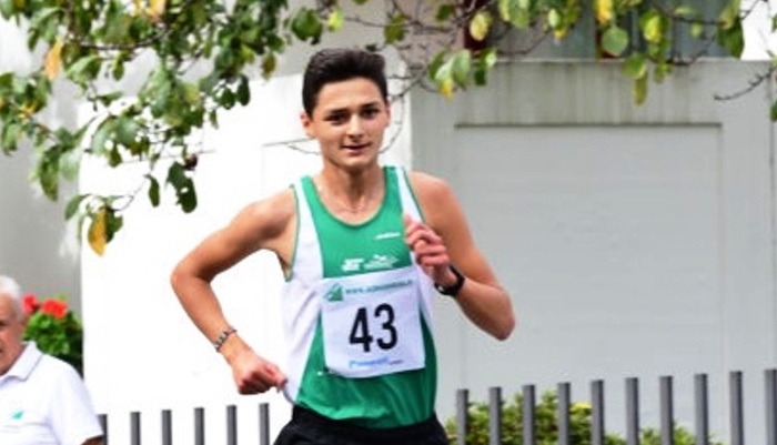 Leonardo Zanoli della Caddese campione piemontese sui 2mila in pista