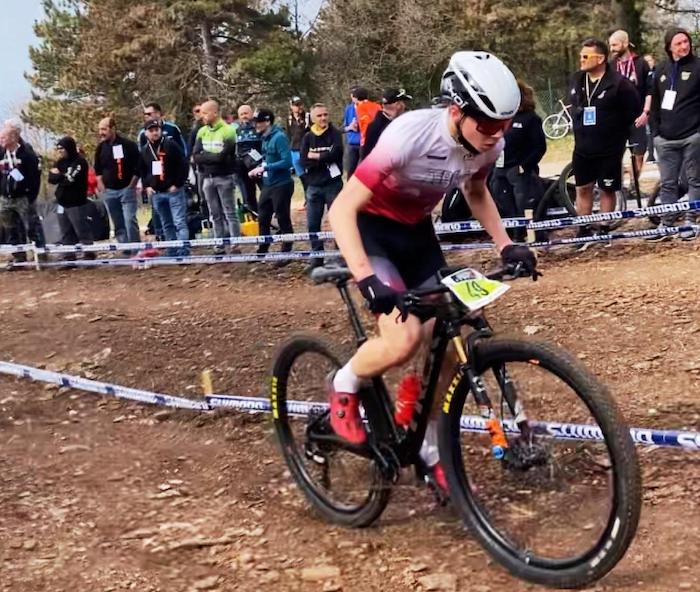 Lorenzo Soldarini del Pedale Ossolano 25mo a San Zeno di Montagna