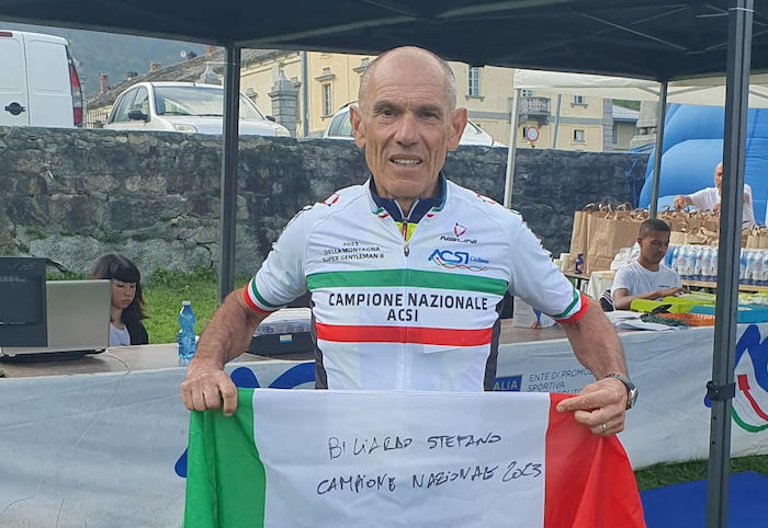 Stefano Bilardo, il ciclista domese campione italiano di montagna dell’ACSI