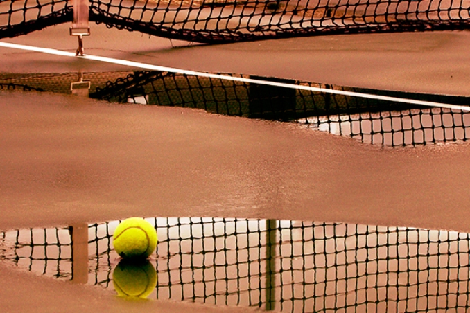 Tornei di tennis stoppati dalla pioggia