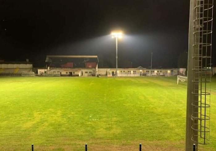Nuova illuminazione per lo stadio dell'Omegna Calcio a Cireggio