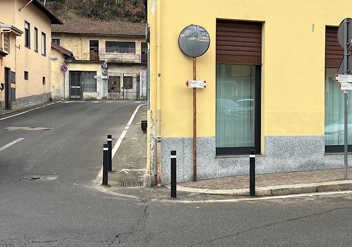 Omegna: pedoni messi in sicurezza fra via De Angeli e via Foscolo