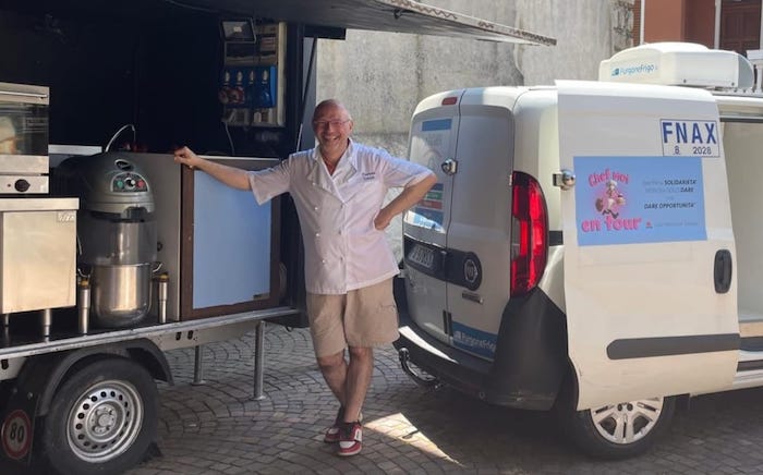 Chef moi en tour: ecco il nuovo progetto del pasticciere solidale Luca Antonini