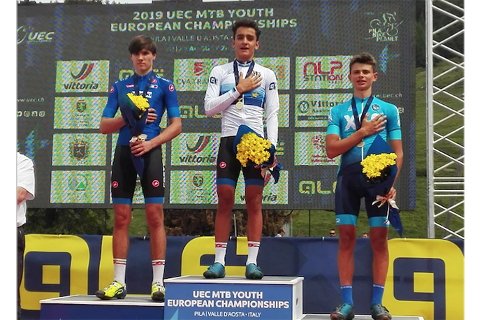 L'ossolano Marco Betteo è bronzo agli Europei di mountain bike a Pila