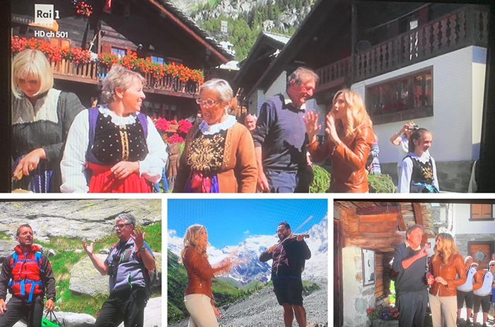 Che bella l'Ossola su Rai Uno! La Cuccarini tra i walser di Macugnaga per “Gran tour”