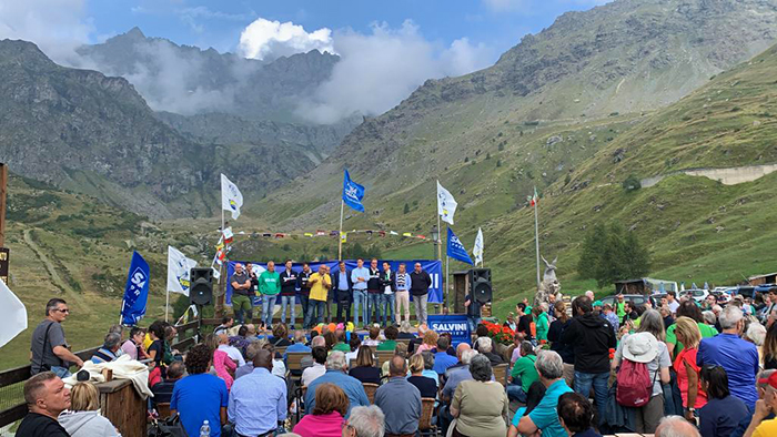 Matteo Salvini a Domodossola sabato 7 settembre