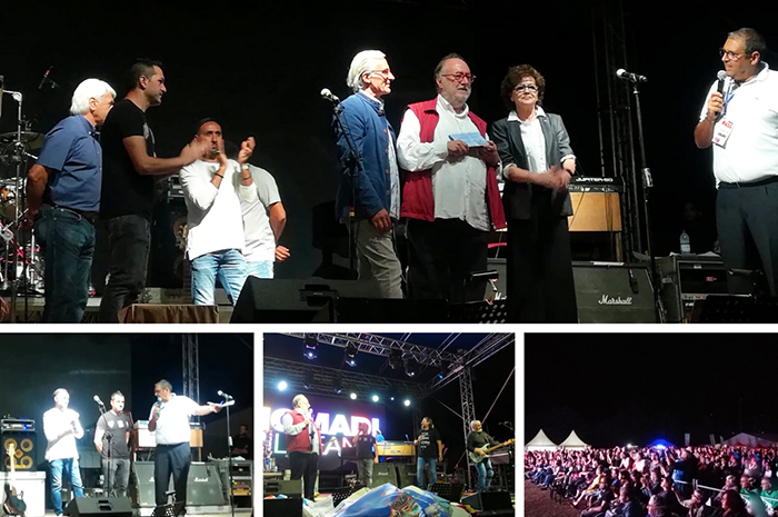 In 1500 per i Nomadi a Montecrestese, concerto benefico promosso da Salvatore Ranieri. Premio a Raspelli. Fotogallery