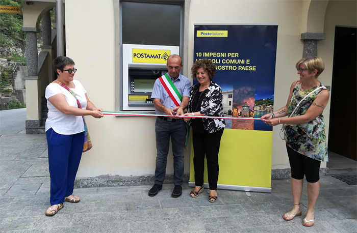 Inaugurato il nuovo Postamat a Montescheno