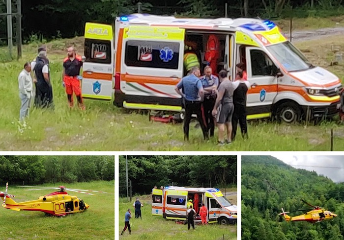 Elitrasportato a Torino l’uomo ferito dallo scoppio di una bombola In Antrona