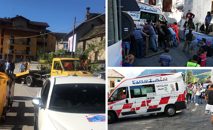 Rally: auto posteggiate sulla speciale, in ritardo la ps6 di Crodo. Ambulanza incastrata all'inversione a Montecrestese