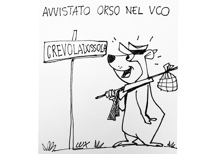 L'arrivo dell'orso sulle montagne ossolane per Carlo Lux