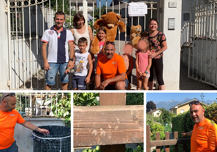  Ecco il videoracconto di chi ha visto l'orso e del suo tour tra le villette di Crevola