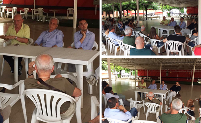 Il segretario regionale del Partito Democratico a Villa per organizzare la Festa de L'Unità della Lucciola. Video