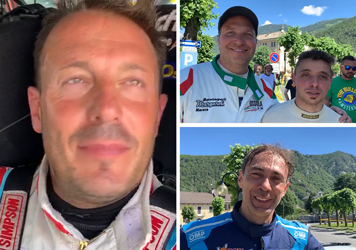 I commenti dei piloti prima delle ultime tre prove speciali del 55° Rally delle Valli Ossolane. Video