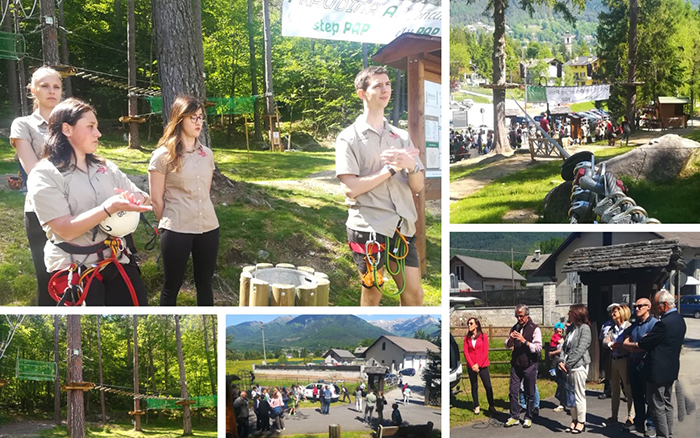 Vigezzo: inaugurato il rinnovato Praudina Adventure Park di Santa Maria Maggiore, con 3 nuove zipline