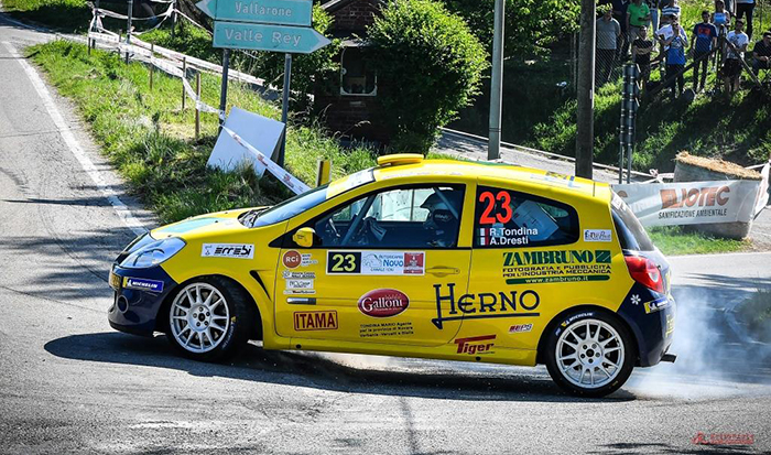 Ritiro beffardo per Riccardo Tondina al Rally del Grappolo: fermo a 500 mt. dal palco