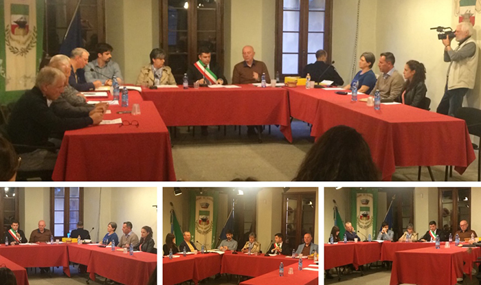 Primo consiglio comunale di Vogogna col neo sindaco Marco Stefanetta. Video