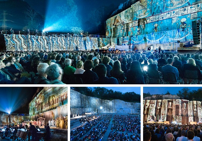 Sold out per l’Aida: 1500 spettatori a Tones on the stones. Martedì il “No Gravity Show“. Foto