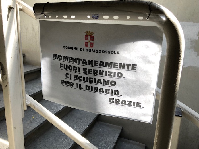 Domo: quel servoscala del movicentro gusto da un anno 